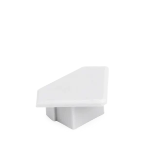 Aurora Channel End Cap Without Cable Entry Grey For En-Ch104