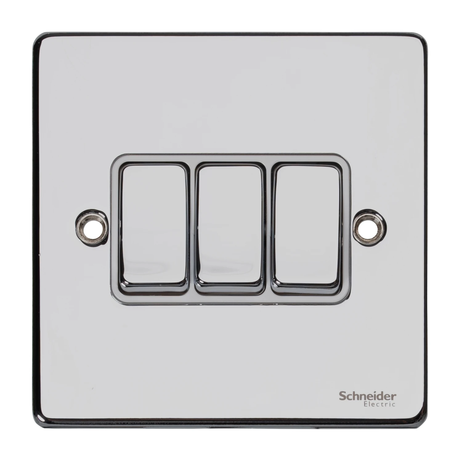 Ultimate Low Profile 2-Way Plate Switch 3 Gangs Chrome - Image 2