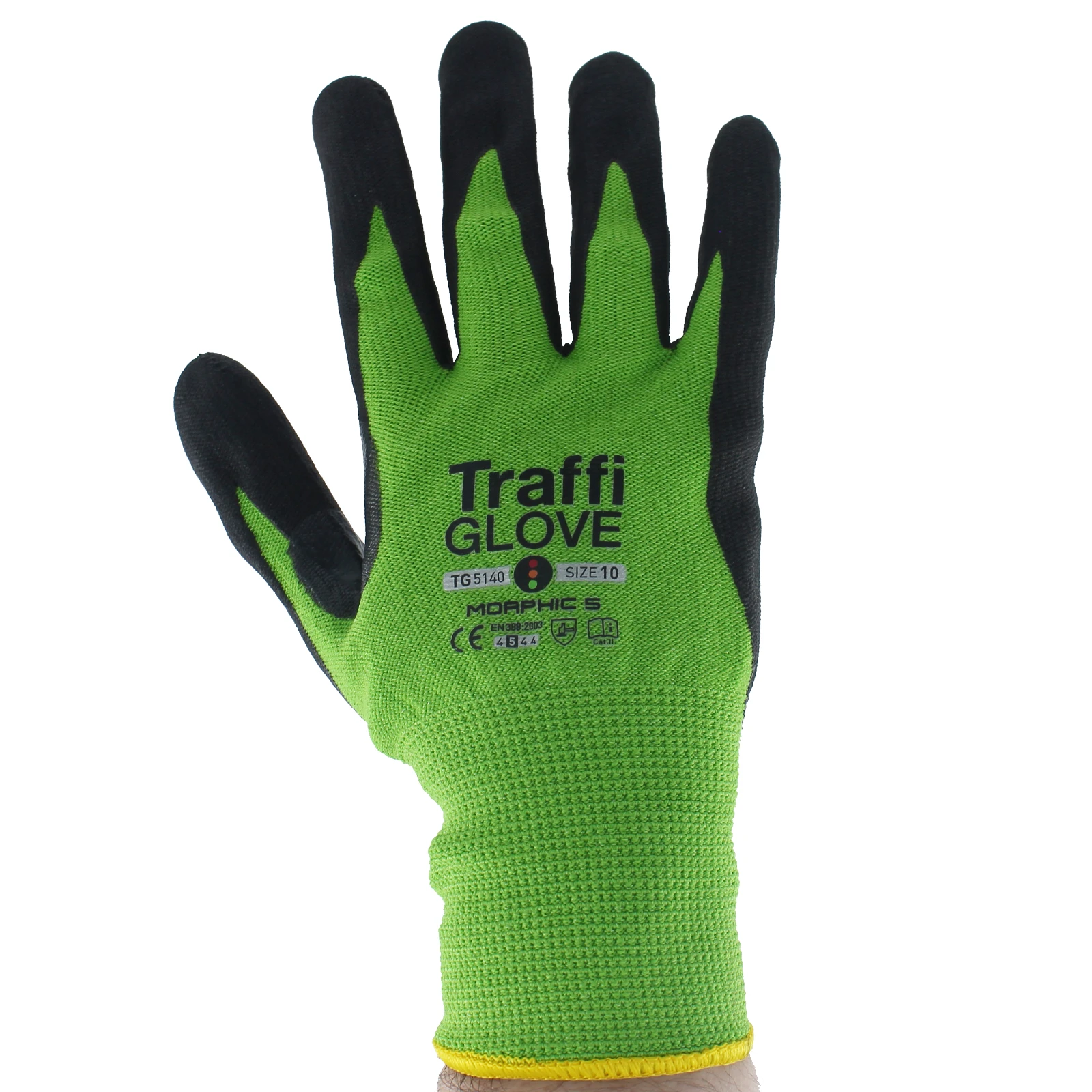 Morphic 5 Safety Glove Size 10 Green