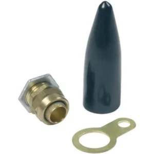 M63S Economy Indoor Non LSF Bw Pack Brass Gland And Locknut Shroud