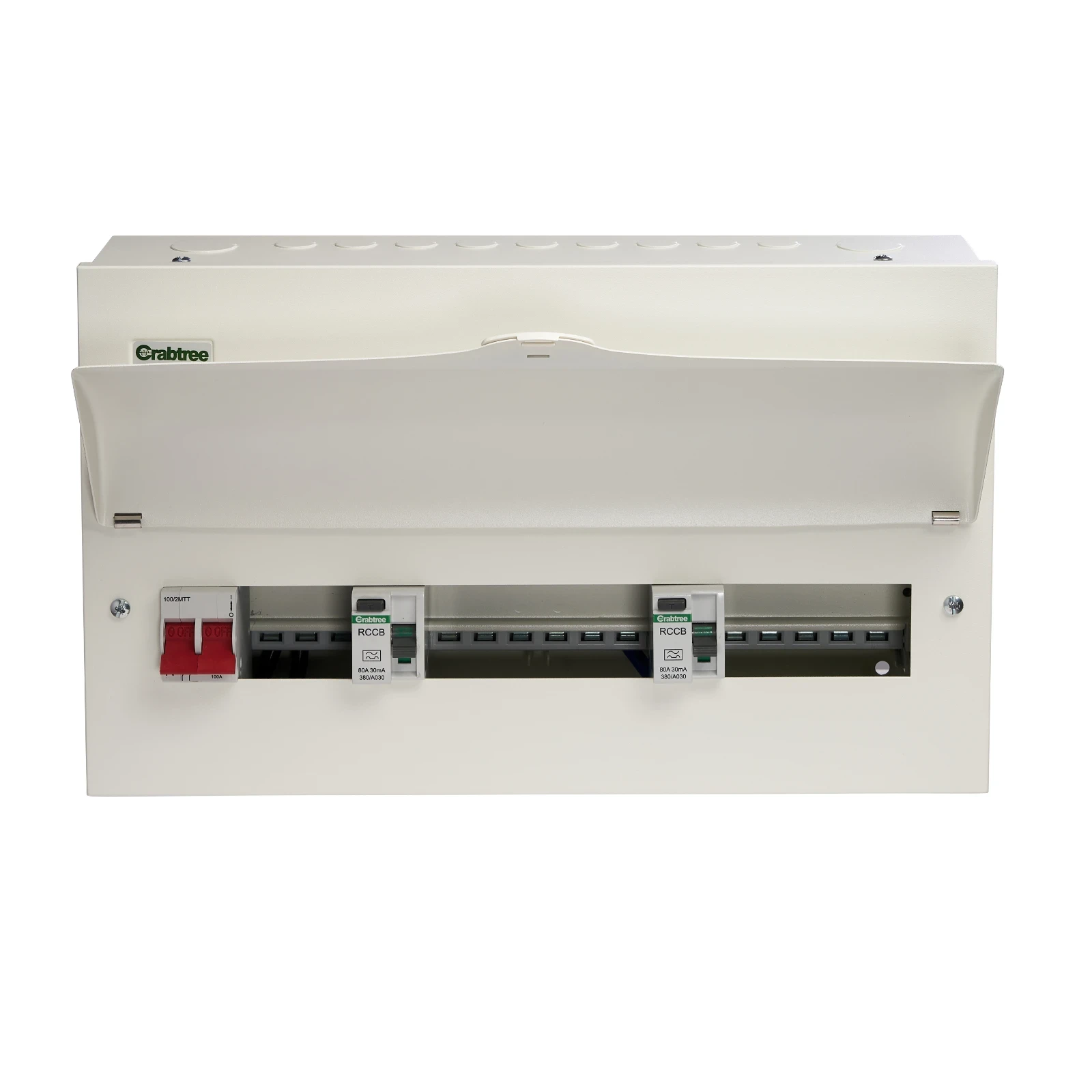 14 Way High Integrity Consumer Unit 100A Main Switch +3, 80A 30mA RCD +6, 80A 30mA RCD +5 - Image 3