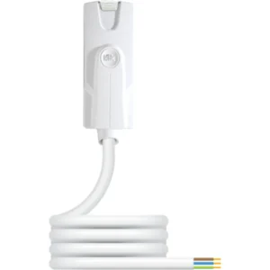 6A Luminaire Lead 3m 0.75mm 3 Core Plug to Wire