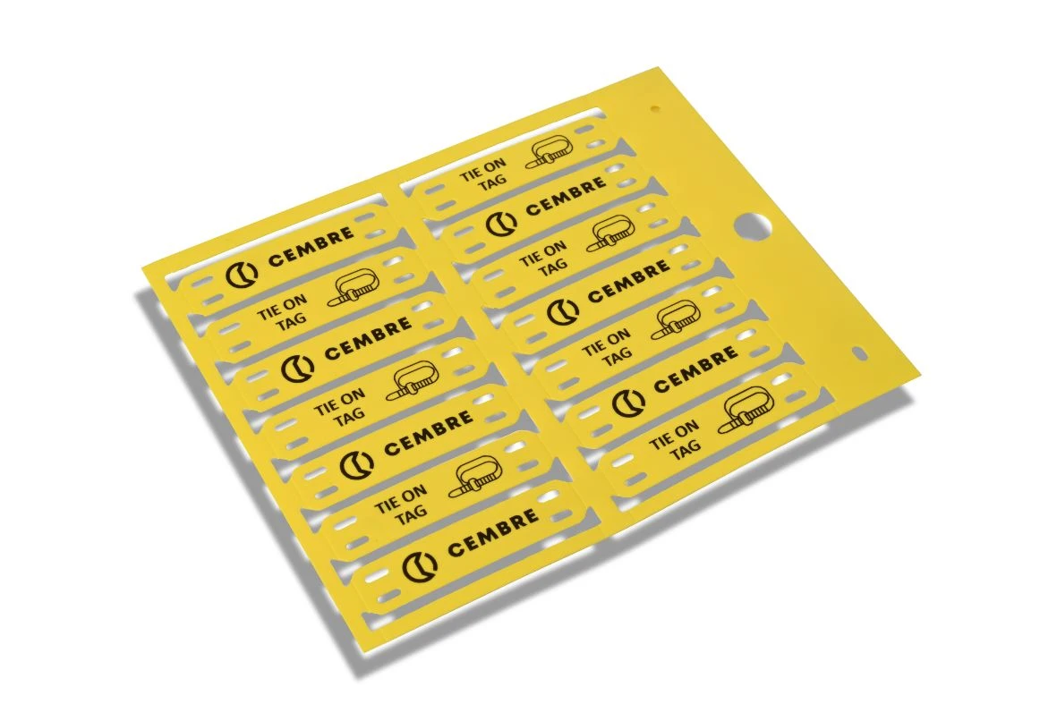 Cembre 13 x 57mm Green Polycarbonate Tie-On Cable Tag - Image 3