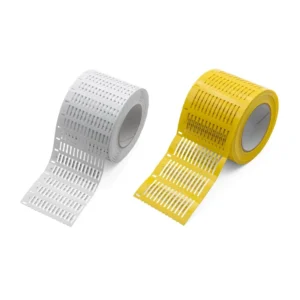 4 x 15mm White PVC Cable Tag