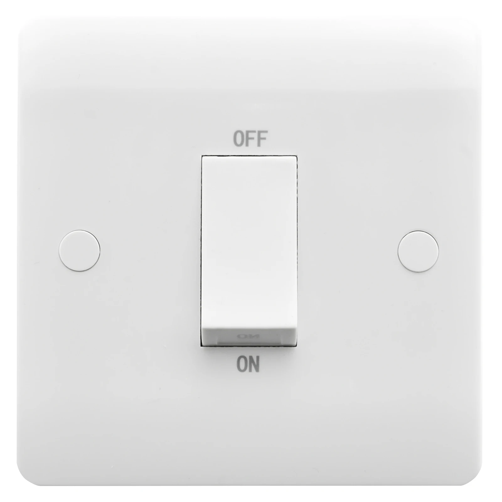 Verve HM2050 1 Gang 50A Double Pole Switch White