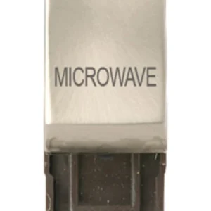 Microwave Satin Chrome 13A/10AX Ingot Double Pole Switch Module
