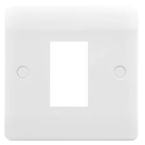 Verve HM2211 1 Gang 1 Euro Module Grid Plate White