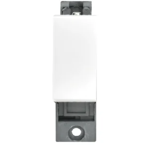 Verve HM3111 Micro Grid 1 Gang 10AX 2 Way Rocker White