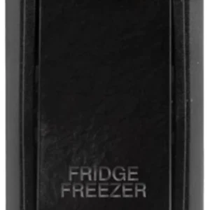 Click Gridpro Fridge Freezer Laser Etched Legend Black Frame 20AX Black Double Pole Switch Module