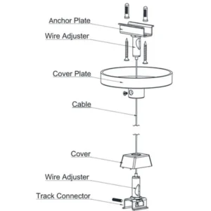 KSR Wire Suspension Kit Pro Mains 2M Black