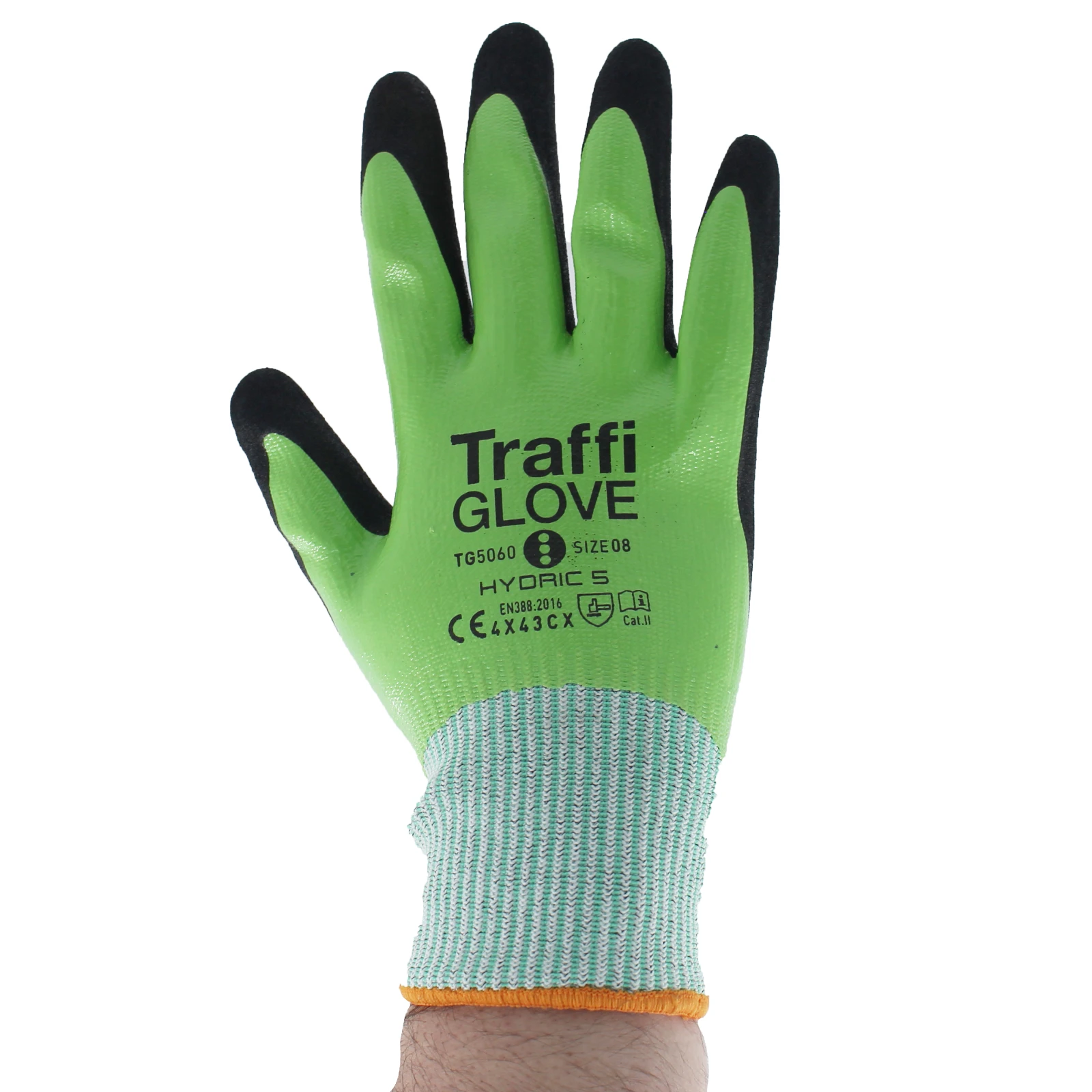 Waterproof Nitrile Cut Level C Safety Glove Size 8 - Image 2