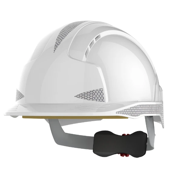 JSP EVOLite Safety Helmet with CR2 - Wheel Ratchet - Vented - White