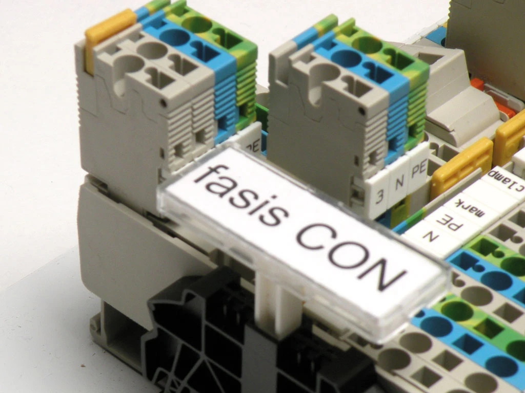 7.5 x 40mm White PVC Legend For Weidmuller SCHT5S