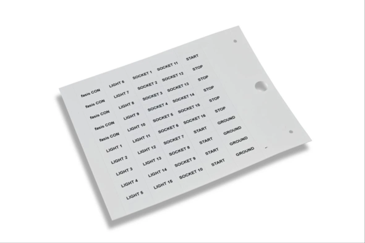7.5 x 40mm White PVC Legend For Weidmuller SCHT5S - Image 4