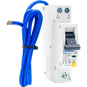 BG 40A 30mA Compact RCBO Single Pole Breaking Capacity 6kA