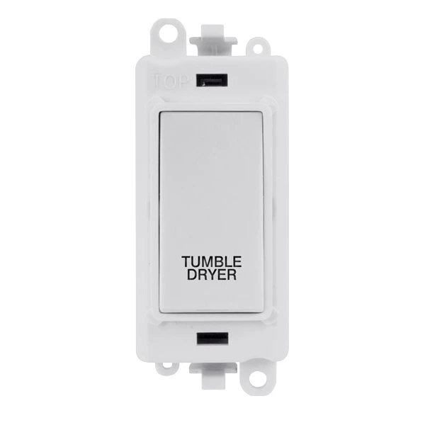 Click Gridpro Switch DP Module - White Insert 20AX White Printed Tumble Dryer - Image 2