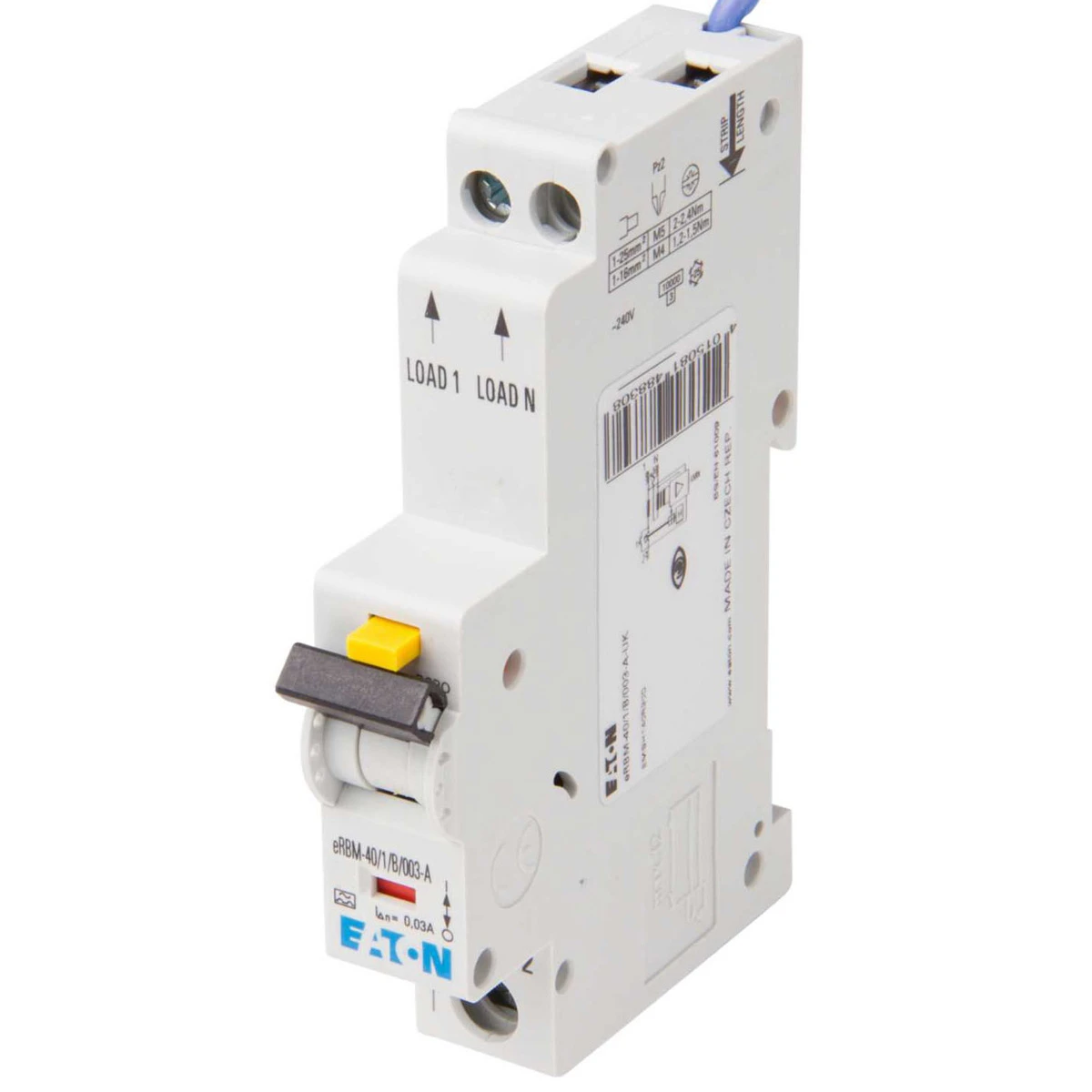 Eaton Memshield 3 RCBO SP Type B 40A 30mA 10kA