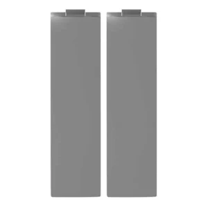 Module Blank Half Module 12.5 x 50mm Grey - 2 Pack