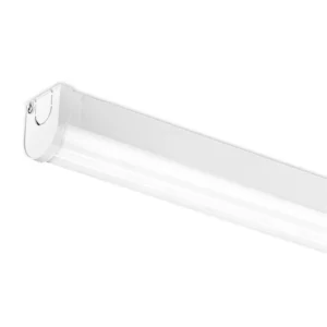 Aurora Batten LED High Output Twin 63W 1500mm 7500Lm Steel Opal Polyc