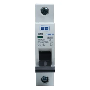 BG CUCRB10A 10A Single Pole Compact RCBO 'B Curve Type A'