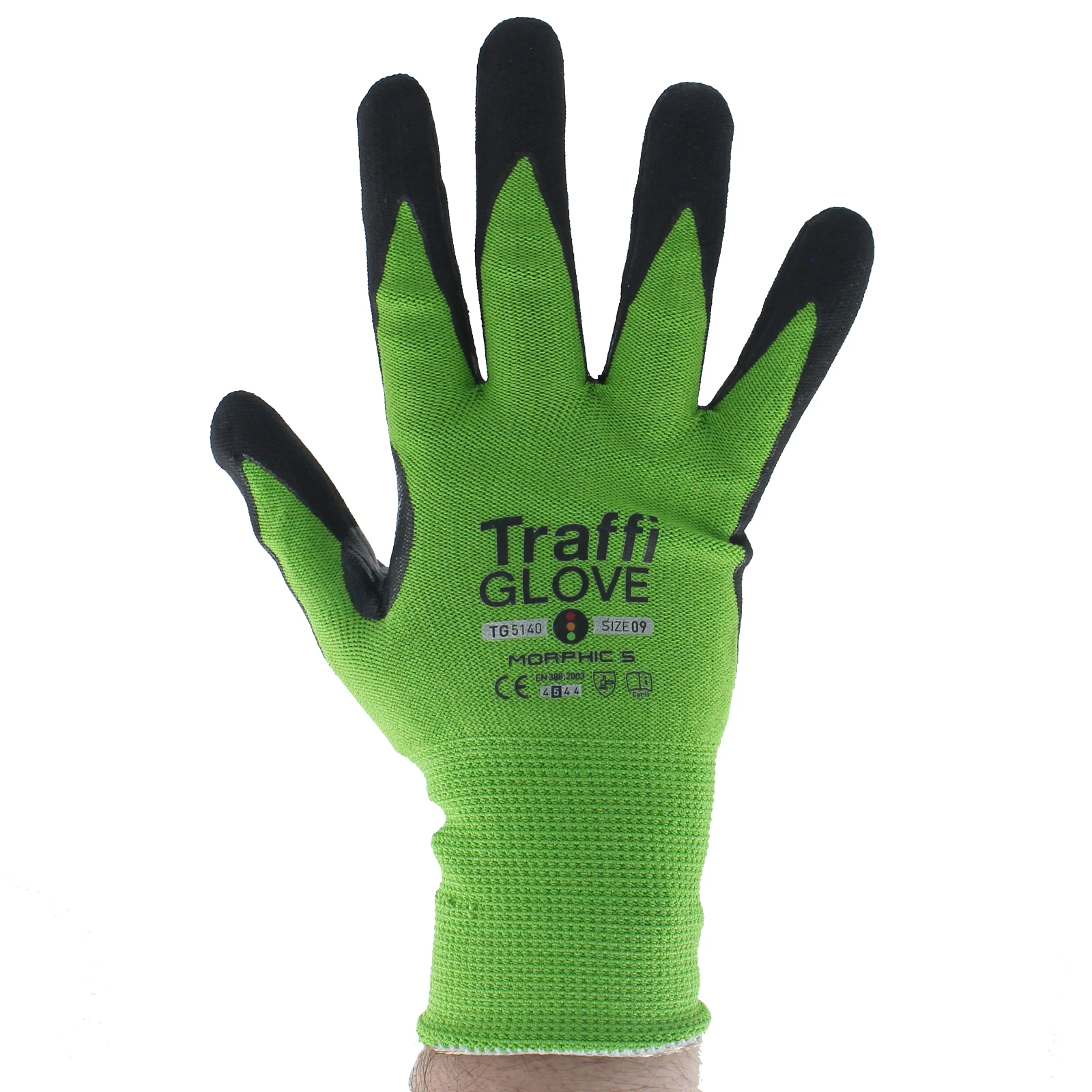 Morphic 5 Safety Glove Size 9 Green - Image 2