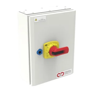 Switch Disconnect Isolator Triple Pole+Single Neutral 200A Grey Metal Hinged IP65