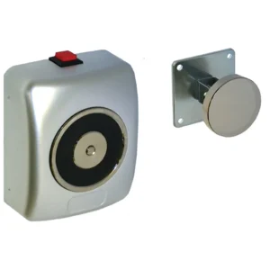 Securefast Opera Wall Mounted Hold Open Electro Magnet 24V DC Satin Aluminium