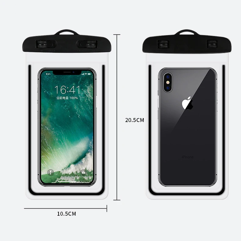 New Universal Non Yellowing clear Tpu Waterproof Mobile Cell Phone Bag Pouch case Seal Pocket Dry Bag Lanyard Bulk Wholesale - Image 2