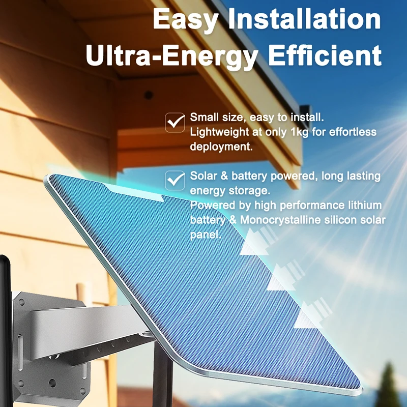 Rscamtom 12MP Outdoor Wireless Ai Solar Camera lightning 2in1 10X Zoom 4G Cctv Camera Security 360 Degree - Image 3