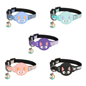 airtag pet collar Puppy Accessories Outdoor Walking Products Adjustable Bell Pet Straps dog collar with airtag collar pet