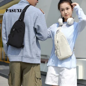 PASUXI Waterproof Oxford Women Chest Bag Anti-theft Crossbody Sling Backpack Lightweight Small Female Shoulder Pack Wholesale Pack of 2