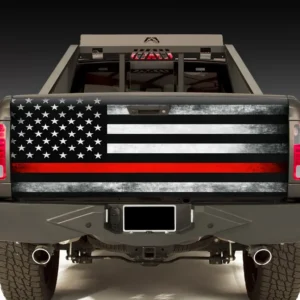 Custom Designed 5x2.3ft Stretch Fabric Pickup Truck Tailgate Covers Stand Flag Pack of 10