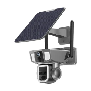 Rscamtom 12MP Outdoor Wireless Ai Solar Camera lightning 2in1 10X Zoom 4G Cctv Camera Security 360 Degree