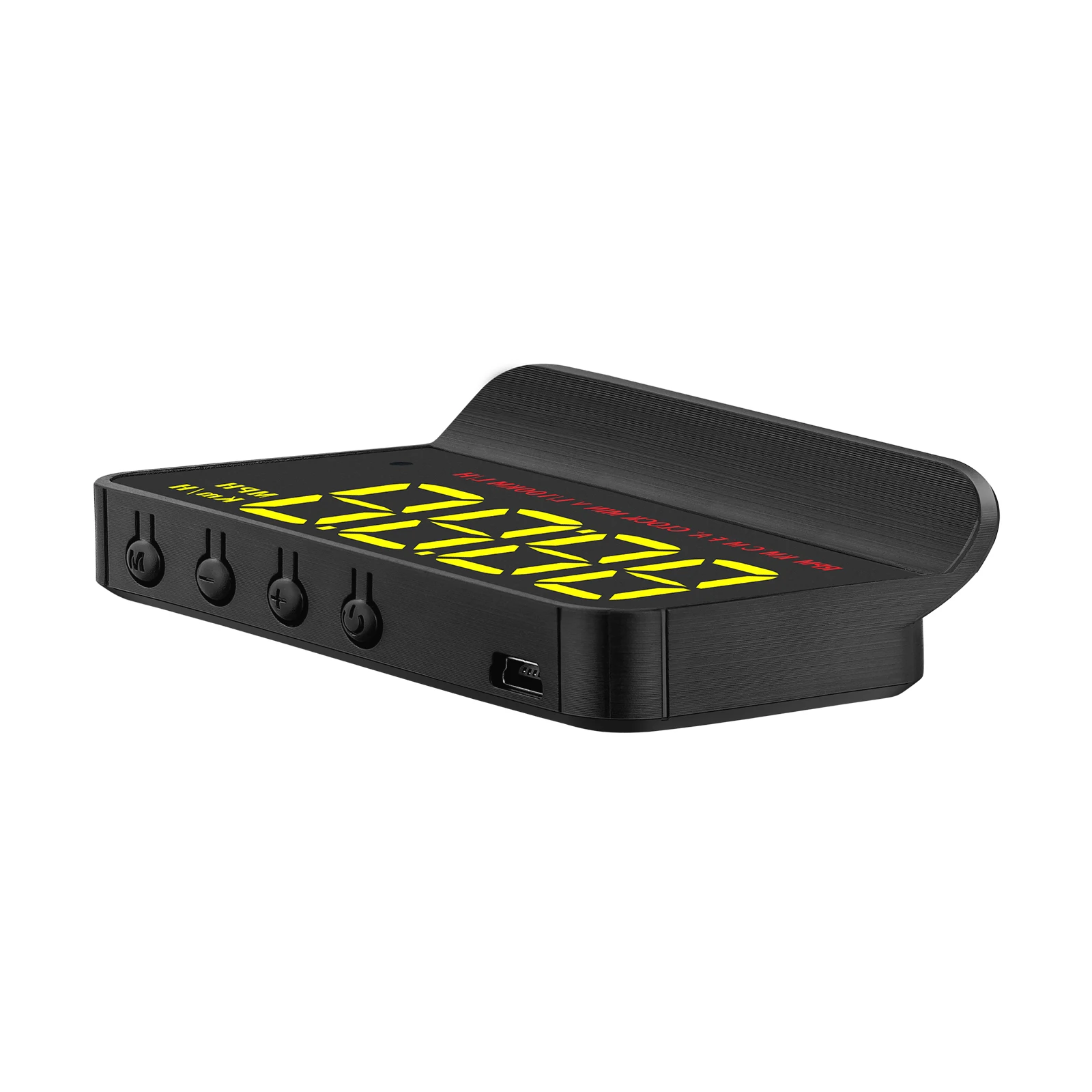 WiiYii M5 OBD2 HUD Yellow Speedometer 3 Inches LED Screen Type-C Connection 1 Year Warranty Universal Fit Car Pack of 2