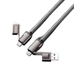 60W Super Fast 4-in-1 New Data Cable Pure Copper Wire USB Type-C TPE Jacket Universal Cord for Computers Smartphones Pack of 10