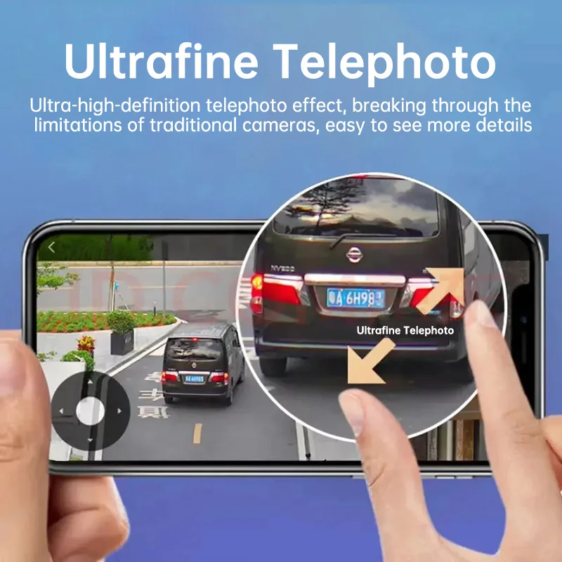 Rscamtom 360 Degree Motion Detection Dual Lenses Three Screens Night Vision Full Color 4G Solar CCTV Two-Way Audio CMOS Cloud - Image 4