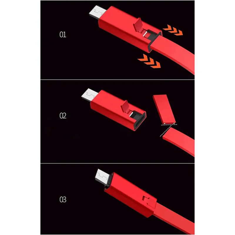 Hot Mobile Accessories USB Cable Renewable Phone Charging Cable for IP Cutting Quickly Repair Type C Reusable Data Line Pack of 100 - Image 4
