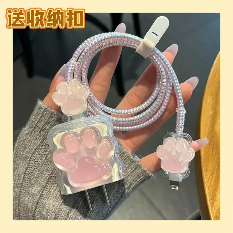 Cat Paw Single Fruit 15 Charger Protective case Universal Mobile Phone Anti-breaking - Image 2