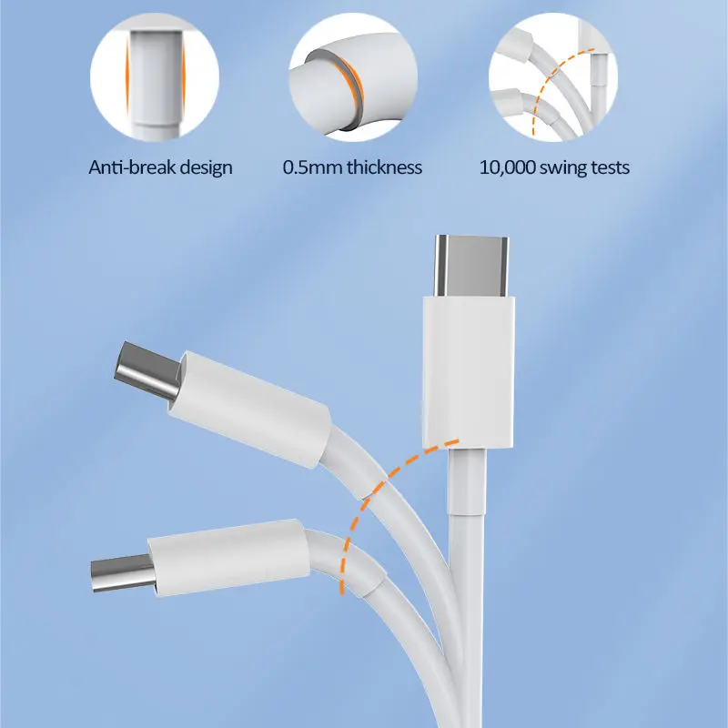 iPhone Micro USB 3A Fast Charging Cable with TPE/PVC Braid Shielding Pure Copper Conductor 1M/2M/3M Lengths for Scanner Use Pack of 50 - Image 4
