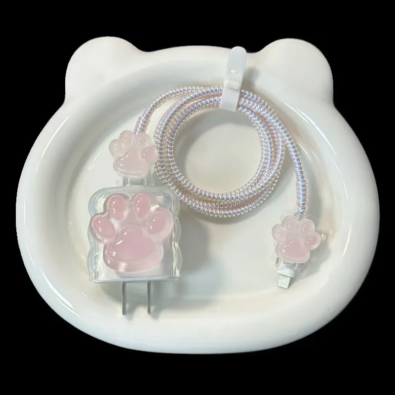 Cat Paw Single Fruit 15 Charger Protective case Universal Mobile Phone Anti-breaking - Image 3