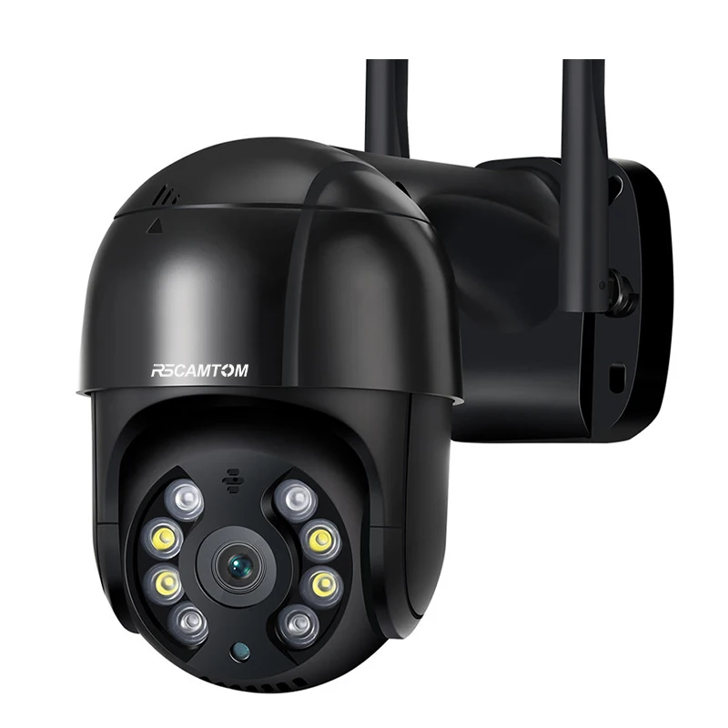 Rscamtom 2K Outdoor Camera Surveillance Products Two Way Voice Night Vision Full Color Cameras Video and Audio
