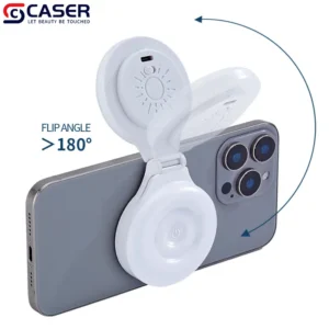 Pocket Portable Mini 3 - Tone LED Selfie Beauty Ring Light (Warm/Cool/Natural Light) Fill Light with Magnet for Mobile Phone Pack of 10