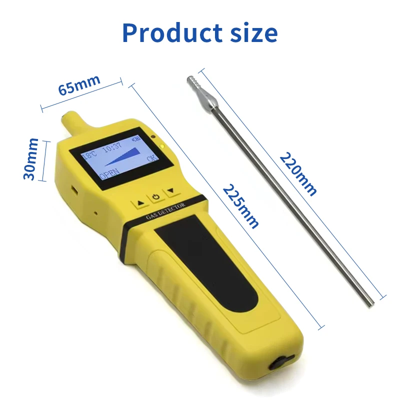 Pocket Carrier Portable Handheld Gas Detector 4 in 1Gas LEL O2 CO H2S Detection Factory Manufacturer - Image 2