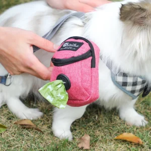 Multi-Functional Pet Bag Waste Bag Dispenser & Treat Carrier for Dog Walks & Training Pack of 10