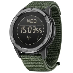 24mm Nylon Sports Outdoor Smart Watch for Men IPS Waterproof Student Watch Step Meter Metronome Compass Carbon Fiber Electronic Pack of 10