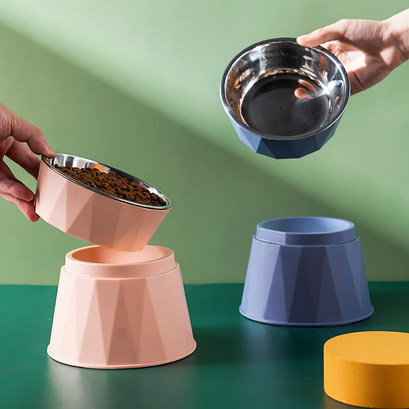 Fashionable Cross-Border Portable Pet Slow Feeder Plastic Non-Slip Washable 2-in-1 Customized Color Feeding Bowl for Cats & Dogs Pack of 2 - Image 2