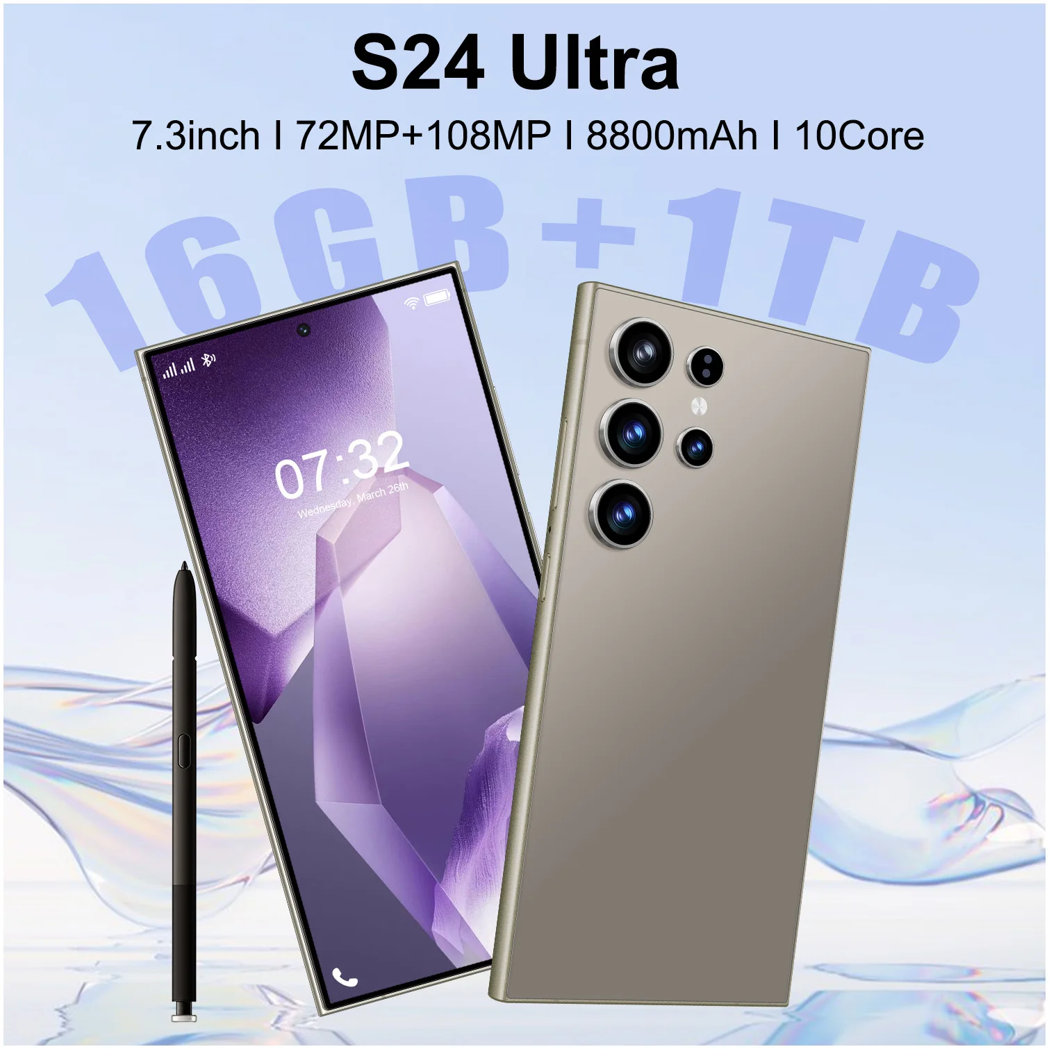 S24 Ultra 5G Dual SIM Smartphone 16GB 1TB Deca Core CPU 108MP Rear Camera 144Hz Refresh Rate 100W Quick Charge English LTE - Image 3
