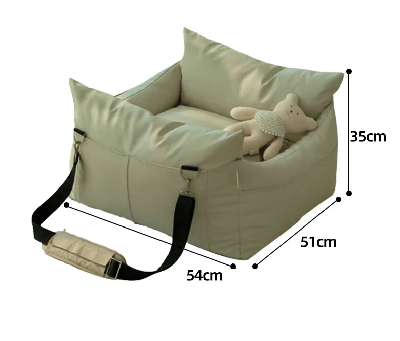 | Pet Car Safety Seat with Adjustable Strap | Soft Cushion for Small Dogs and Cats Pack of 2 - Image 4