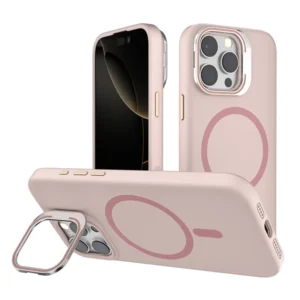 Liquid Silicone Phone Cover 16 Pro Max Camera Bracket Magnetic Silicone Case for iPhone 15 Pack of 2