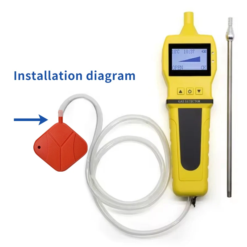 Pocket Carrier Portable Handheld Gas Detector 4 in 1Gas LEL O2 CO H2S Detection Factory Manufacturer - Image 3